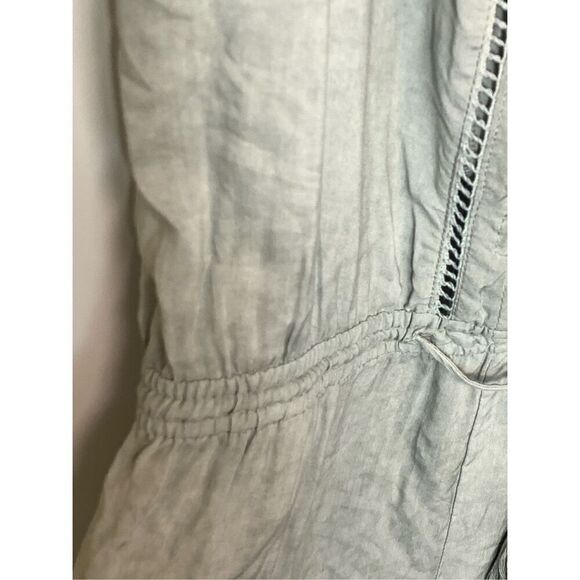 Olivaceous Women's Spaghetti Strap Button Front Jumpsuit Sage Green Size Medium - Picture 8 of 8